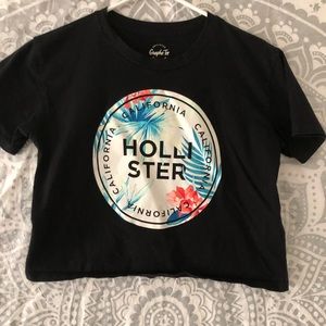 hollister color changing graphic tee